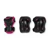 Rollerblade Beskyttelsesutstyr Junior 3-pakning XXXS, Svart/Rosa -Syklers Butikk 069P03007Y9XXXS 2877 1