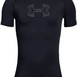 Under Armour HeatGear Short Sleeve Treningstrøye, Black