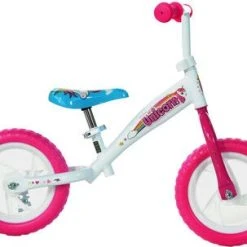 Dino Bikes Unicorn Løpesykkel 12 Tommer, Hvit/Rosa