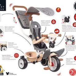 Smoby Trehjulssykkel Baby Balade Plus Mikke Mus -Syklers Butikk 1500891 741402 1499 4a
