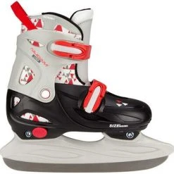 Nijdam Skøyter Justerbare, Svart/Grå