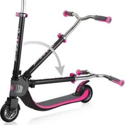 Globber Flow Sparkesykkel, Svart/Rosa -Syklers Butikk 473 114 3892 3c