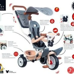 Smoby Trehjulssykkel Baby Balade Plus Mikke Mus -Syklers Butikk 741402 1499 4a