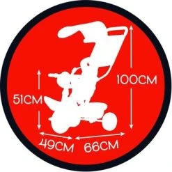 Smoby Trehjulssykkel Baby Balade Plus Mikke Mus -Syklers Butikk 741402 1499 4c