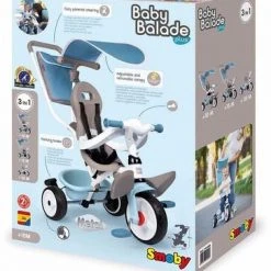 Smoby Trehjulsykkel Baby Balade, Blå -Syklers Butikk 7741400 1499 4g