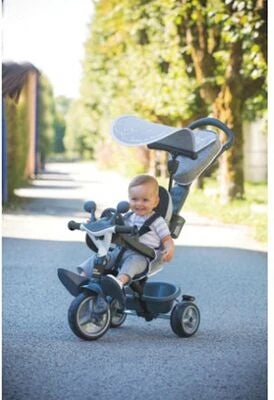 Smoby Trehjuling Baby Driver, Grå 5 Smoby Trehjuling Baby Driver, Grå - Bilde 3