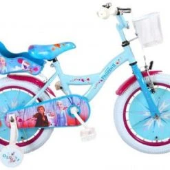 Disney Frozen 2 Barnesykkel 16 Tommer, Blå/Lilla