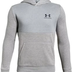 Under Armour EU Cotton Fleece Hettegenser, Steel