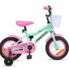 Pinepeak Barnesykkel Sommerfugl 12 Tommer, Rosa/Grønn -Syklers Butikk E2021 1205 2505 1