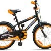 Pinepeak Sykkel 18 Tommer, Svart/Oransje -Syklers Butikk E2021 1801 2505 4a