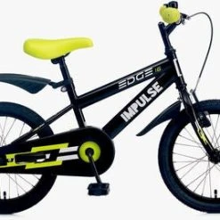 Impulse Edge Barnesykkel 16 Tommer, Svart/Grønn