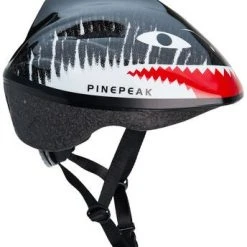 Pinepeak Shark Sykkelhjelm S, Svart/Hvit -Syklers Butikk MV12 ANIMAL BLACK 2 3272 2