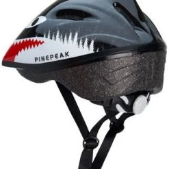 Pinepeak Shark Sykkelhjelm S, Svart/Hvit -Syklers Butikk MV12 ANIMAL BLACK 2 3272 4a